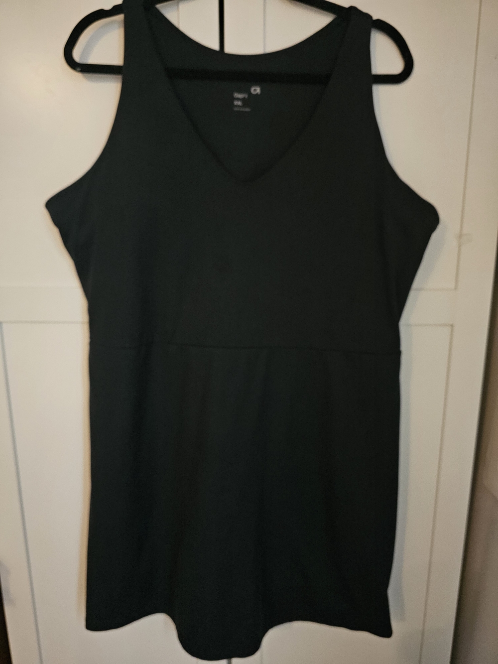 GapFit Women's Active Tank Dress with Built-in Shorts Black XXL Athleisure